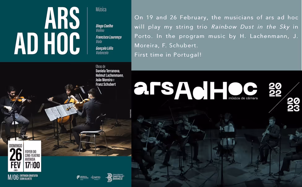 ARS AD HOC concert flyer